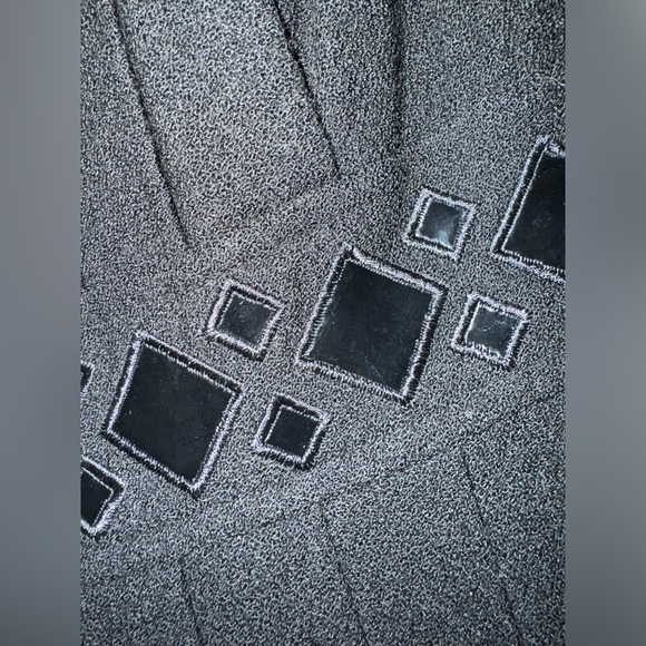 Kay Unger black dress with patent leather waist detail - Picture 5 of 5